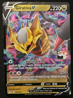 Giratina V 130/196 Play! Prize Pack Series 4 Promo Ultra Rare Holo Pokemon NM - Image 1