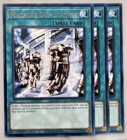 3x Machine Duplication 1st Edition Rare AMDE-EN054 Yu-Gi-Oh! - Image 1