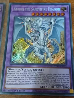 Albion the Sanctifire Dragon CYAC-EN035 Cyberstorm Access 1st Edition - Image 1
