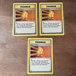Super Potion 90/102 Trainer Base Set Pokemon Card Lot Of 3 - Image 1