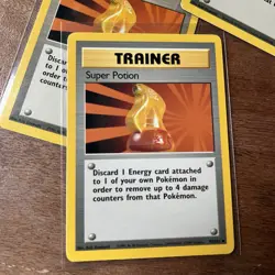 Super Potion 90/102 Trainer Base Set Pokemon Card Lot Of 3 - Image 2