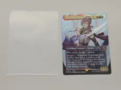 MTG Lightning, Army of One M0545 Borderless Surge Foil Final Fantasy Card NM - Image 1