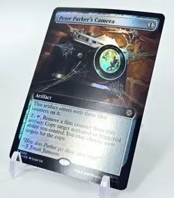 MTG • PETER PARKER'S CAMERA 0280 Extended Art Foil Rare • Spider-Man Magic M/NM - Image 2