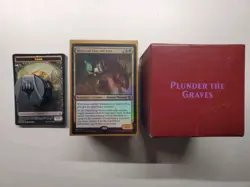 MTG Magic Plunder The Graves Commander Anthology Deck Sleeved w/ Life Counter - Image 1