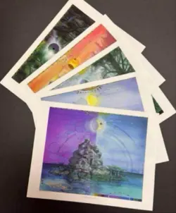 MTG Magic the Gathering Guru Land 5 Print Set Terese Nielsen Signed Art Print - Image 1