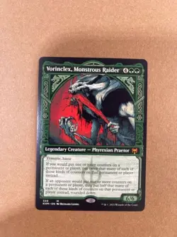 MTG Vorinclex Monstrous Raider Kaldheim Showcase 320 Mythic Rare NM/M Legendary - Image 2