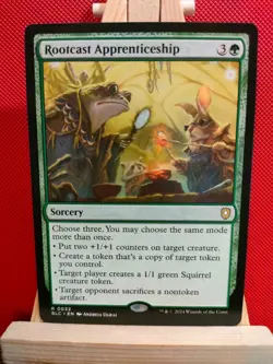 Rootcast Apprenticeship - Bloomburrow Commander - Rare - NM - MTG - Image 1