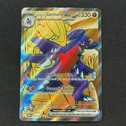 Cynthia's Garchomp Ex 215/182 Ultra Rare SV10: Destined Rivals NM/M Pokemon TCG - Image 1