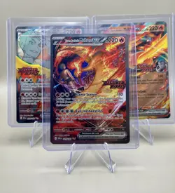 Pokemon TCG Team Rocket's Moltres ex Destined Rivals Stamped UPC Promo Set - Image 1