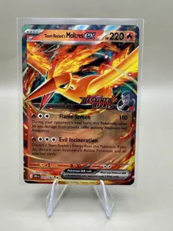 Pokemon TCG Team Rocket's Moltres ex Destined Rivals Stamped UPC Promo Set - Image 4