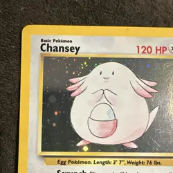 Pokemon TCG Chansey Base Set 2 3/130 Holo Rare 120 HP Basic English - Image 3