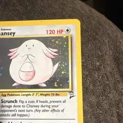Pokemon TCG Chansey Base Set 2 3/130 Holo Rare 120 HP Basic English - Image 4