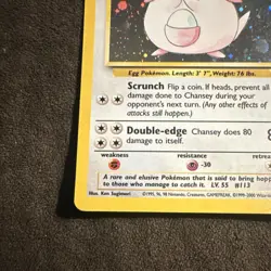 Pokemon TCG Chansey Base Set 2 3/130 Holo Rare 120 HP Basic English - Image 5