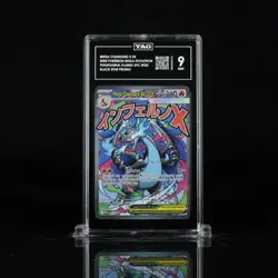 2025 POKEMON MEP EN-ME BLACK STAR PROMO #023 MEGA CHARIZARD X EX TAG 9 - Image 1
