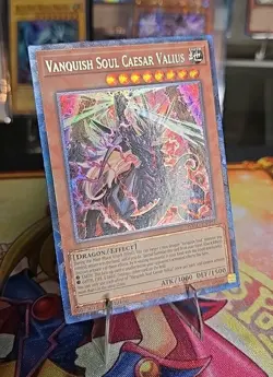 Yu-Gi-Oh Vanquish Soul Caesar Valius 1st Edition Collector Rare WISU-EN021 - Image 2