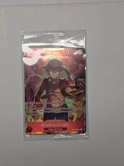 One Piece TCG Monkey D Luffy ST10-006 SR Treasure Booster Set Promo Sealed - Image 2