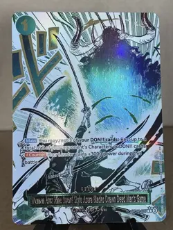 One Piece OP12-037 Demon Aura Nine Sword Style Asura Event Alt Art English - Image 1