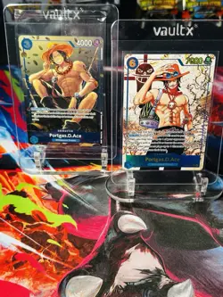 One Piece Carrying on His Will Portgas D Ace Alt Art OP13-119 SEC + Tin Promo - Image 1
