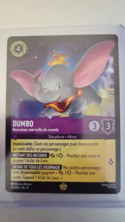 Dumbo Ninth Wonder of the Universe 45/204 Fabled LEGENDARY Disney Lorcana FRENCH - Image 1