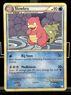 Slowbro 52/123 Heartgold & Soulsilver Regular Uncommon Pokemon TCG Card LP - Image 3