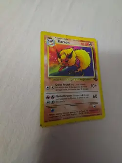 Pokemon TCG Flareon Card 19/64 - Jungle Set Unlimited - DAMAGED - - Image 4
