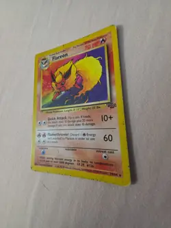Pokemon TCG Flareon Card 19/64 - Jungle Set Unlimited - DAMAGED - - Image 5