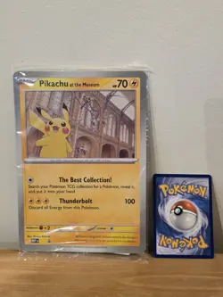 Oversize Pikachu At The Museum Promo Card Pokemon Sealed - Image 1