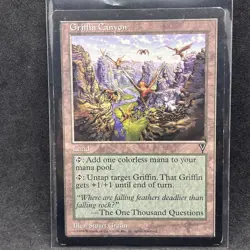 MTG Griffin Canyon - Visions Magic The Gathering Card - Image 1