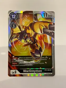 Digimon Card Game - BT2-065 SR - WarGreymon NM/M - Image 1
