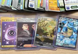 A Job Lot of Pokemon 151 Cards Inc Holos Reverse EX Illustration Rare Empty Tins - Image 4