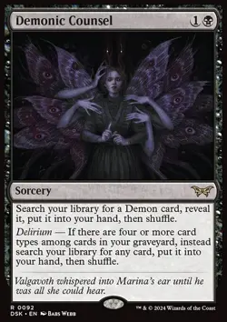 Demonic Counsel - Non-Foil - dsk - 92 | MTG Card - Image 3