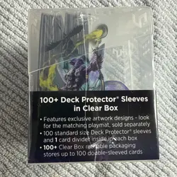 MTG Edge of Eternities 100ct Deck Protector Sleeves in Clear Box Commander B - Image 1