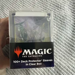 MTG Edge of Eternities 100ct Deck Protector Sleeves in Clear Box Commander B - Image 2