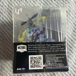 MTG Edge of Eternities 100ct Deck Protector Sleeves in Clear Box Commander B - Image 3