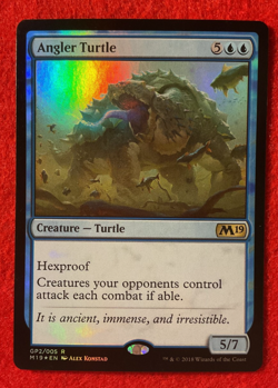 Angler Turtle - Foil - Core Set 2019 - Magic the Gathering - MTG - Image 1