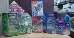 POKEMON PHANTASMAL & JOURNEY BUNDLE + IRON LEAVES & WALKING WAKE EX TINS - Image 1