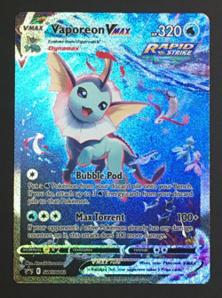 Pokemon TCG Vaporeon VMAX SWSH182 Black Star Promo HP - Image 1