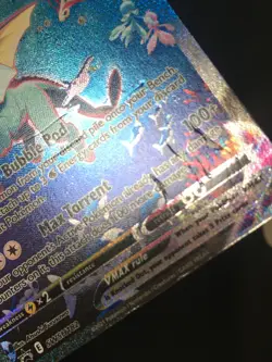 Pokemon TCG Vaporeon VMAX SWSH182 Black Star Promo HP - Image 3