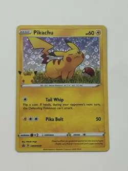 Pokemon TCG Pikachu SWSH039 25th Anniversary Stamped Holo General Mills NM Card - Image 1