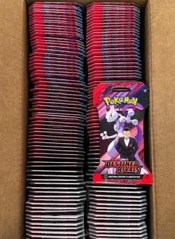 Pokemon Destined Rivals Sleeved Boosters Sealed Case x144 Packs - Image 2