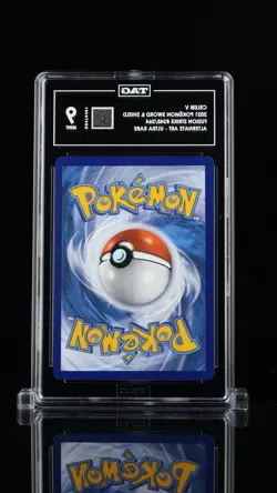 2021 POKEMON SWORD & SHIELD FUSION STRIKE #245 FULL ART/CELEBI V TAG 9 - Image 2