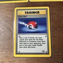 Pokemon Jungle Set Unlimited Common Poke Ball Trainer 64/64 & 121/130 Lot Of 3 - Image 2