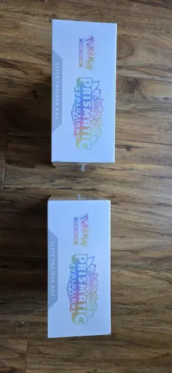 Lot of (2) Pokemon TCG Prismatic Evolutions Elite Trainer Boxes New Sealed ETB's - Image 5