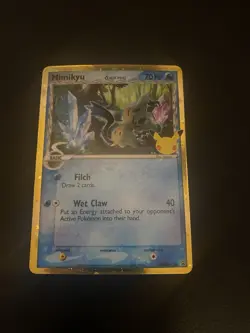 Pokemon Mimikyu TCG Holo Promo SWSH136 25th Celebrations - Image 2