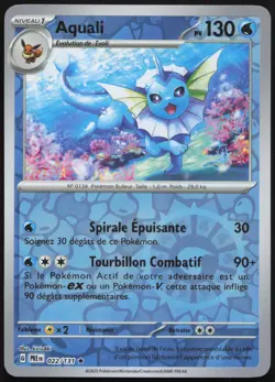 Carte Pokemon Aquali 022/131 Reverse Evolutions Prismatiques Francais - Image 1