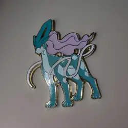 1x POKEMON NINTENDO OFFICIALLY LICENSED 1" Suicune COLLECTOR'S PIN - Image 1
