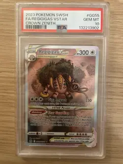 Pokemon TCG: Regigigas VSTAR #GG55/GG70 Crown Zenith, PSA 10 GEM MT - Image 1