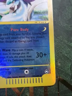 Pokemon TCG Suicune Reverse Holo Aquapolis 37/147 - Image 4