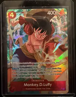 One Piece TCG Legacy Of The Master Monkey D Luffy OP12-015 SR Alt Art English NM - Image 1