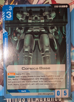 FRESHLY PULLED Gundam Card Game TCG - Corsica Base ST02-016 C- M/NM - Image 1